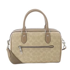 コーチ COACH シグネチャー 2way ボストンバッグ ショルダーバッグ ベージュ CW376 /SR レディース