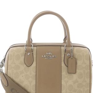 コーチ COACH シグネチャー 2way ボストンバッグ ショルダーバッグ ベージュ CW376 /SR レディース