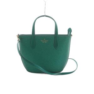 ケイトスペード KATE SPADE グリマー グリッター ミックスド マテリアル サッチェル 2WAY ハンドバッグ ショルダーバッグ グリッター加工 緑 /MI ■OS レディース