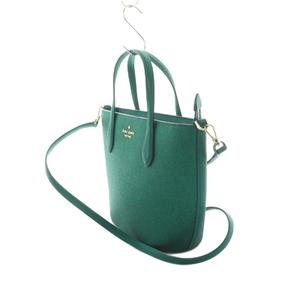 ケイトスペード KATE SPADE グリマー グリッター ミックスド マテリアル サッチェル 2WAY ハンドバッグ ショルダーバッグ グリッター加工 緑 /MI ■OS レディース