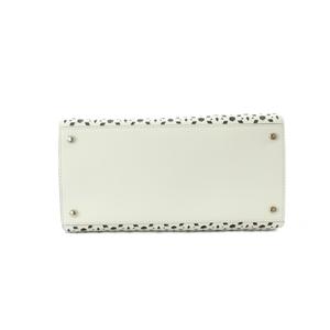 ケイトスペード KATE SPADE 2WAYバッグ ハンド ショルダー 白 ホワイト パンチング加工 トップハンドル /RI ■OS レディース