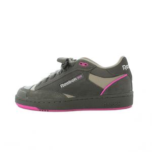 リーボック Reebok CLUB C BULC スニーカー シューズ 24.5cm カーキ ピンク ローカット レースアップ 切り替えデザイン /RI ■OS レディース