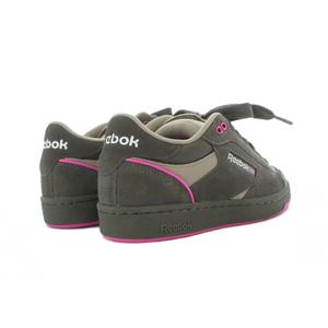 リーボック Reebok CLUB C BULC スニーカー シューズ 24.5cm カーキ ピンク ローカット レースアップ 切り替えデザイン /RI ■OS レディース