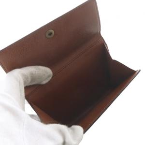 ルイヴィトン LOUIS VUITTON MALLETIER モノグラム Wホック財布 茶色 ブラウン /SR ■SH ■OH レディース