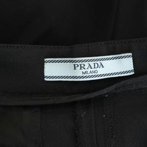 プラダ PRADA テーパードスキニーパンツ ジッパーフライ 38S ブラック /DO ■OS ■SH レディース