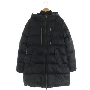 ディーゼル DIESEL ナイロンダウンコート ロング フード S ネイビー /MY ■OS レディース