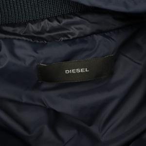 ディーゼル DIESEL ナイロンダウンコート ロング フード S ネイビー /MY ■OS レディース