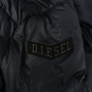 ディーゼル DIESEL ナイロンダウンコート ロング フード S ネイビー /MY ■OS レディース