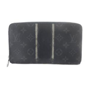 ルイヴィトン LOUIS VUITTON モノグラム エクリプス フラッシュ ジッピー オーガナイザー 長財布 グレー M64645 /SR ■OH メンズ