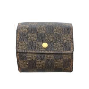 ルイヴィトン LOUIS VUITTON 財布 三つ折り 小銭入れ 札入れ ダミエ ポルトモネ・ビエ・カルトクレデ  茶色 ブラウン N61652 /RI ■OS ■OH メンズ レディース