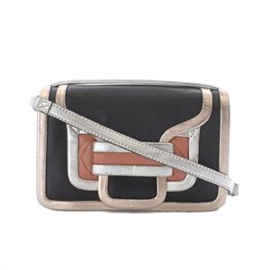 ピエールアルディ PIERRE HARDY ALPHA アルファ 3WAY ハンドバッグ ショルダーバッグ クラッチバッグ 黒 ブラック ピンク シルバーカラー /RI ■OS ■SH レディース