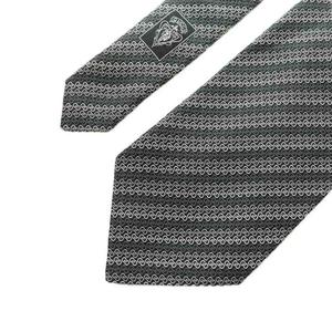 グッチ GUCCI ネクタイ ワイドタイ GG柄 シルク 紺 ネイビー 白 ホワイト グレー /MI ■OS ■OH ■SH メンズ
