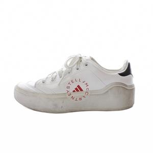 アディダス バイ ステラマッカートニー adidas by Stella McCartney Court スニーカー シューズ 24cm 白 ホワイト 厚底スニーカー ロゴ HQ1056 /RI ■OS レディース