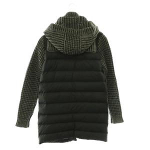 バーク Bark ダウンニットダッフルコート アウター M グレー 黒 ブラック /CX ■OS ■SH レディース