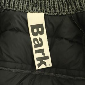 バーク Bark ダウンニットダッフルコート アウター M グレー 黒 ブラック /CX ■OS ■SH レディース