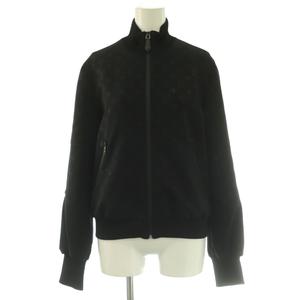 ルイヴィトン LOUIS VUITTON 22SS RW221WW D97 FMJA26 エンボスモノグラム ジップアップジャケット アウター ブルゾン 38 黒 ブラック /NR ■OS レディース
