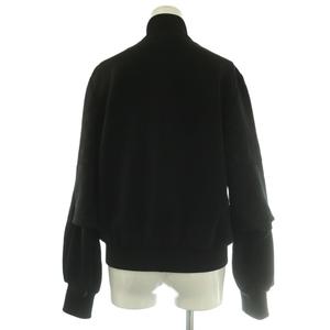 ルイヴィトン LOUIS VUITTON 22SS RW221WW D97 FMJA26 エンボスモノグラム ジップアップジャケット アウター ブルゾン 38 黒 ブラック /NR ■OS レディース