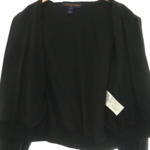 ルイヴィトン LOUIS VUITTON 22SS RW221WW D97 FMJA26 エンボスモノグラム ジップアップジャケット アウター ブルゾン 38 黒 ブラック /NR ■OS レディース