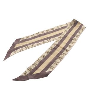グッチ GUCCI スカーフ GG柄 シルク ブラウン /YO12 ■OH レディース