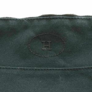 エルメス HERMES ボリード MM ポーチ 小物入れ キャンバス 黒 ブラック /SS ■OS ■OH レディース