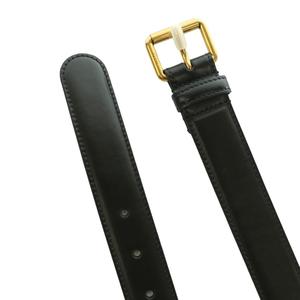 グッチ GUCCI ロゴバックルレザーベルト 黒 ブラック /SS ■OS ■OH レディース