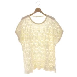 セオリーリュクス theory luxe NASSAU ANN ニット 半袖 38 アイボリー /SR レディース