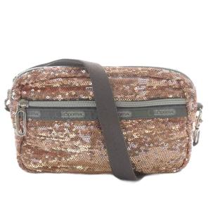 レスポートサック LesportSAC ショルダーバッグ ワンショルダー スパンコール ピンクゴールド色 /YO7 レディース