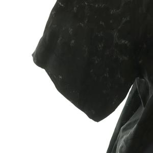 ルイヴィトン LOUIS VUITTON 半袖 ワンピース ひざ丈 総柄 38 黒 ブラック /HS ■OS レディース