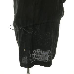 ルイヴィトン LOUIS VUITTON 半袖 ワンピース ひざ丈 総柄 38 黒 ブラック /HS ■OS レディース