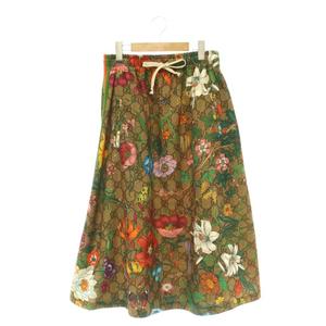 グッチ GUCCI GG ニューフローラ ロングスカート Aラインスカート M マルチカラー 609954 /DF ■OS レディース