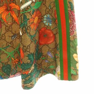 グッチ GUCCI GG ニューフローラ ロングスカート Aラインスカート M マルチカラー 609954 /DF ■OS レディース