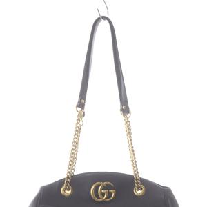 グッチ GUCCI GGマーモント チェーントートバッグ ハンドバッグ 黒 ブラック ベージュ 443501 /SR ■OH レディース