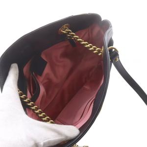 グッチ GUCCI GGマーモント チェーントートバッグ ハンドバッグ 黒 ブラック ベージュ 443501 /SR ■OH レディース