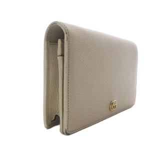グッチ GUCCI GGマーモント レザー ミニ クラッチバッグ ウォレットバッグ トープ 497985 /YO22 ■OH 