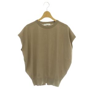 ラ トータリテ La TOTALITE 24SS ウォッシャブルフレンチプルオーバー ニット カットソー 茶 ブラウン /MI ■OS レディース