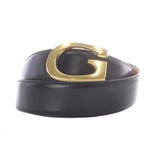 グッチ GUCCI Gバックル レザーベルト 70/28 黒 ブラック 036 194 0956 /SR ■SH レディース