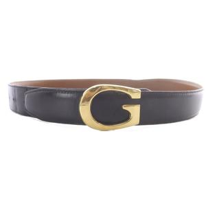 グッチ GUCCI Gバックル レザーベルト 70/28 黒 ブラック 036 194 0956 /SR ■SH レディース