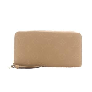 ルイヴィトン LOUIS VUITTON ジッピーウォレ モノグラム 長財布 小銭入れ 札入れ ロングウォレット ラウンドファスナー ベージュ レザー M60546 /RI ■OS ■OH レディース