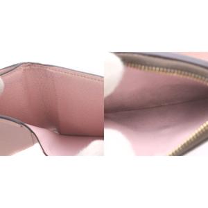 ルイヴィトン LOUIS VUITTON ポルトフォイユ・ゾエ 三つ折り財布 ウォレット 茶 ブラウン ピンク スナップボタン開閉 モノグラム柄 M62933 /RI ■OS ■OH レディース