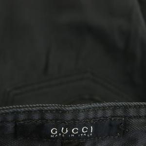 グッチ GUCCI 201-1138-7881 デニムパンツ ジーンズ テーパードスリム 38 ブラック /ES ■OS レディース