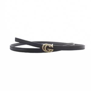グッチ GUCCI インターロッキング GG ベルト 黒 ブラック 70・28・037 /SR ■OH レディース