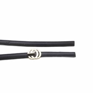 グッチ GUCCI インターロッキング GG ベルト 黒 ブラック 70・28・037 /SR ■OH レディース