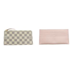 ルイヴィトン LOUIS VUITTON ポシェットフェリシー ダミエアズール チェーンウォレット ショルダーバッグ ベージュ 紺 ネイビー N63106 /MI ■OS ■OH レディース