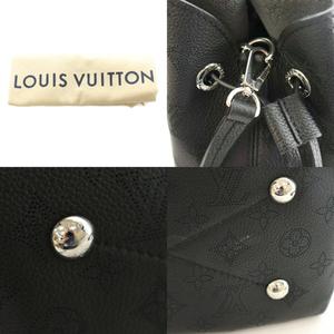 ルイヴィトン LOUIS VUITTON ベラ マヒナ レザー モノグラム パターン 2WAY ハンドバッグ ワンハンドル ショルダー チェーン ロゴ パンチング加工 ワンカラー 黒 ブラック M57070 /BB ■OH レディース