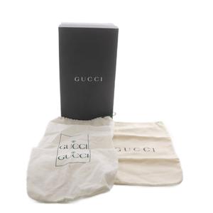 グッチ GUCCI ローファー スリッポン ロゴプレート スエード 36.5C ベージュ /YO6 レディース