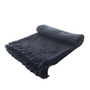 ルイヴィトン LOUIS VUITTON エシャルプ・ロゴマニア アントラシット マフラー フリンジ シルク混 ブラック M72431 /YO24 ■OH メンズ レディース