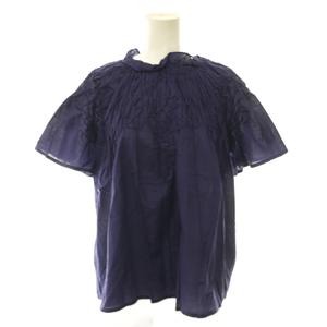 マーレット Merlette BEJART BLOUSE ブラウス シャツ プルオーバー フリルネック フラッタースリーブ XS 紫 パープル /CX ■OS レディース
