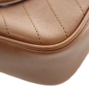 グッチ GUCCI ブロンディ ショルダーバッグ レザー GGロゴ インターロッキング ワンカラー タッセル 茶 ブラウン 742360 /BB ■OH ■SH レディース