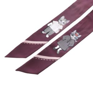 グッチ GUCCI ×ヒグチユウコ GG シルク ネックボウ スカーフ ベージュ ボルドー 848291 /YO18 ■OH レディース