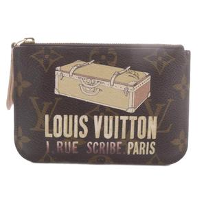 ルイヴィトン LOUIS VUITTON モノグラム トランク プリント ポシェット クレ キーケース コインケース 茶色 ブラウン M60246 /SR ■OH レディース